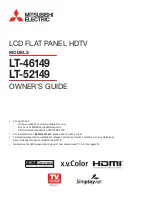 Preview for 1 page of Mitsubishi Electric LT-52149 Owner'S Manual