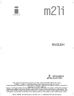 Mitsubishi Electric M21i User Manual preview