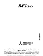 Preview for 1 page of Mitsubishi Electric M330 User Manual