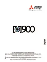 Mitsubishi Electric M900 User Manual preview