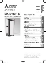 Preview for 1 page of Mitsubishi Electric MA-E100R-E Instruction Manual