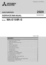 Preview for 1 page of Mitsubishi Electric MA-E100R-E Service Manual