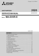 Preview for 1 page of Mitsubishi Electric MA-E85R-E Service Manual