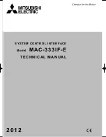 Mitsubishi Electric MAC-333IF-E Technical Manual предпросмотр