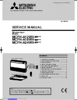 Mitsubishi Electric MCFH-A12WV Service Manual предпросмотр