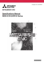Mitsubishi Electric MDS-D-SPJ3 Specification Manual preview