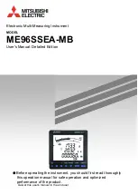 Mitsubishi Electric ME96SSHA-MB User Manual preview