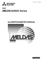 Preview for 1 page of Mitsubishi Electric MELDAS 60 Series Parameter Manual