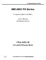 Preview for 1 page of Mitsubishi Electric MELSEC FX2N-64CL-M User Manual