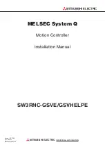 Preview for 1 page of Mitsubishi Electric MELSEC System Q Installation Manual