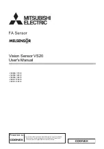 Mitsubishi Electric MELSENSOR Vision Sensor VS20 Series User Manual preview