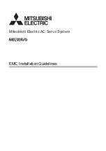 Mitsubishi Electric MELSERVO EMC Installation Manuallines preview