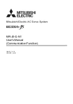 Предварительный просмотр 1 страницы Mitsubishi Electric MELSERVO-J5 MR-J5-G-N1 User Manual