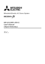 Preview for 1 page of Mitsubishi Electric MELSERVO J5 Series User Manual