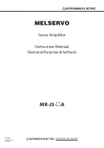 Preview for 1 page of Mitsubishi Electric MELSERVO MR-J3 A Series Instruction Manual