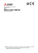 Preview for 1 page of Mitsubishi Electric MES3-255C-DM-EN User Manual