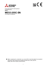 Preview for 1 page of Mitsubishi Electric MES3-255C-EN User Manual