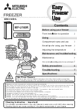 Preview for 1 page of Mitsubishi Electric MF-U160R Series Operating Instructions Manual