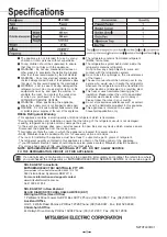 Preview for 8 page of Mitsubishi Electric MF-U160R Series Operating Instructions Manual