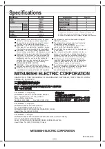 Preview for 8 page of Mitsubishi Electric MF-U16R Series Operating Instructions Manual