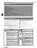 Предварительный просмотр 2 страницы Mitsubishi Electric MFZ-KA25VA Operating Instructions Manual