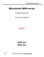 Preview for 1 page of Mitsubishi Electric MIM-A01 Instruction Manual