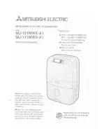 Mitsubishi Electric MJ-101MWX-A1 Instruction Manual preview