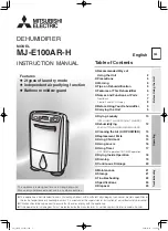 Предварительный просмотр 1 страницы Mitsubishi Electric MJ-E100AR-H Instruction Manual