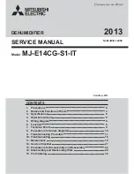 Preview for 1 page of Mitsubishi Electric MJ-E14CG-S1-IT Service Manual