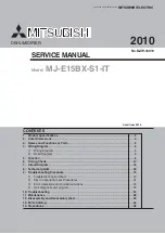 Предварительный просмотр 1 страницы Mitsubishi Electric MJ-E15BX-S1-IT Service Manual