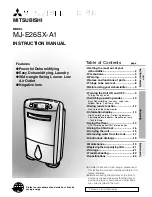 Preview for 1 page of Mitsubishi Electric MJ-E26SX-A1 Instruction Manual