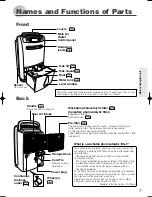 Предварительный просмотр 7 страницы Mitsubishi Electric MJ-E26VX-A1 Instruction Manual