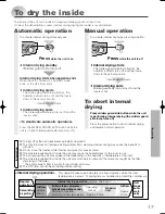 Preview for 17 page of Mitsubishi Electric MJ-E26VX-A1 Instruction Manual