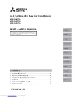 Предварительный просмотр 1 страницы Mitsubishi Electric MLZ-KA25VA Installation Manual