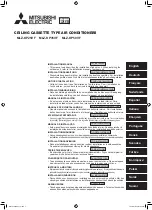 Предварительный просмотр 1 страницы Mitsubishi Electric MLZ-KP25VF Installation Manual