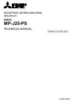 Preview for 1 page of Mitsubishi Electric MP-J25-PS Technical Manual