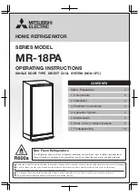 Mitsubishi Electric MR-18PA Series Operating Instructions Manual preview
