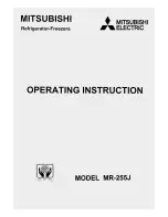 Preview for 1 page of Mitsubishi Electric MR-255J Operating Instruction