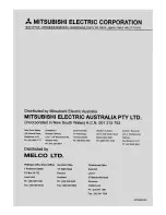 Preview for 11 page of Mitsubishi Electric MR-255J Operating Instruction