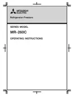 Mitsubishi Electric MR-260C Operating Instructions Manual preview