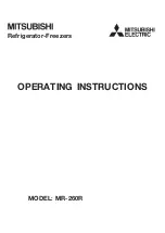 Mitsubishi Electric MR-260R Operating Instructions Manual preview