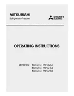 Mitsubishi Electric MR-360J Operating Instructions Manual preview