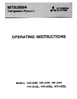 Mitsubishi Electric MR-385S Operating Insructions preview