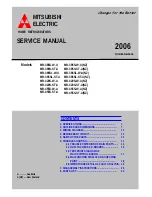 Preview for 1 page of Mitsubishi Electric )MR-385SL-W-A(NZ) Service Manual