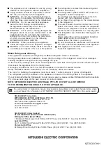 Предварительный просмотр 12 страницы Mitsubishi Electric MR-458ER Operating Instructions Manual