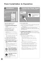 Предварительный просмотр 6 страницы Mitsubishi Electric MR-B46Z Operating Instructions Manual