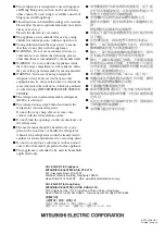 Предварительный просмотр 80 страницы Mitsubishi Electric MR-B46Z Operating Instructions Manual