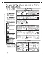 Preview for 2 page of Mitsubishi Electric MR-BF290C Operating Instrucktions