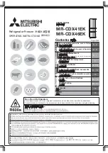 Mitsubishi Electric MR-CDX41EK Operating Instructions Manual preview