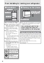 Предварительный просмотр 4 страницы Mitsubishi Electric MR-CGX328ER Operating Instructions Manual